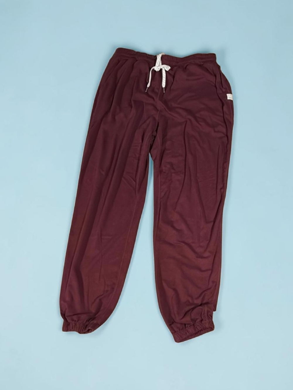 Women's Halo Boyfriend "Sweatpants" Maroon Drawstring Jogger Pants